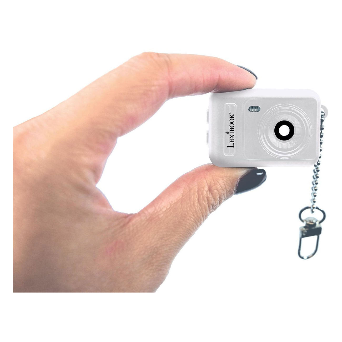 Lexibook sleutelhanger miniatuur digitale camera wit met ingebouwd flashgeheugen