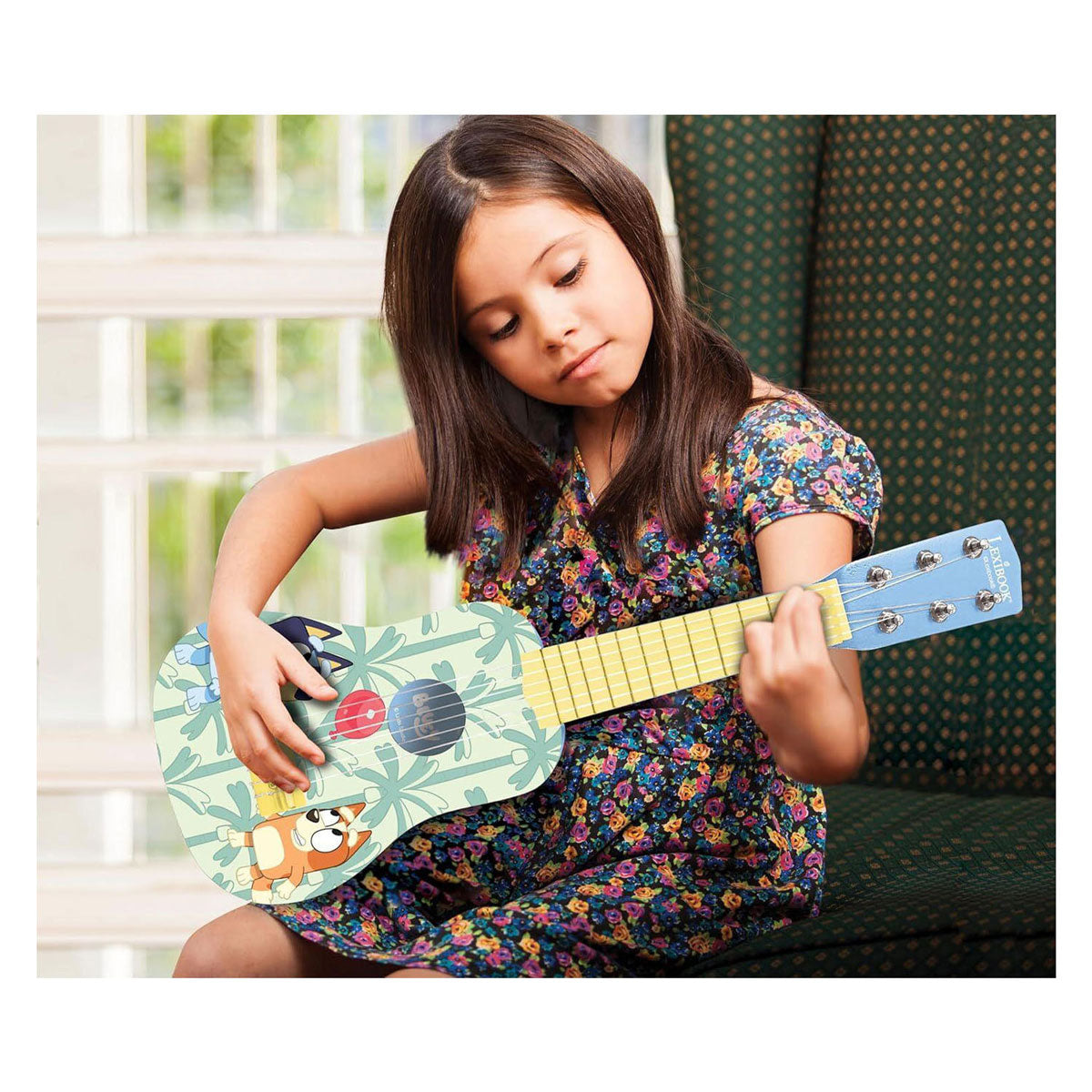Lexibook Mi primera guitarra de madera bluey – 21 53 cm