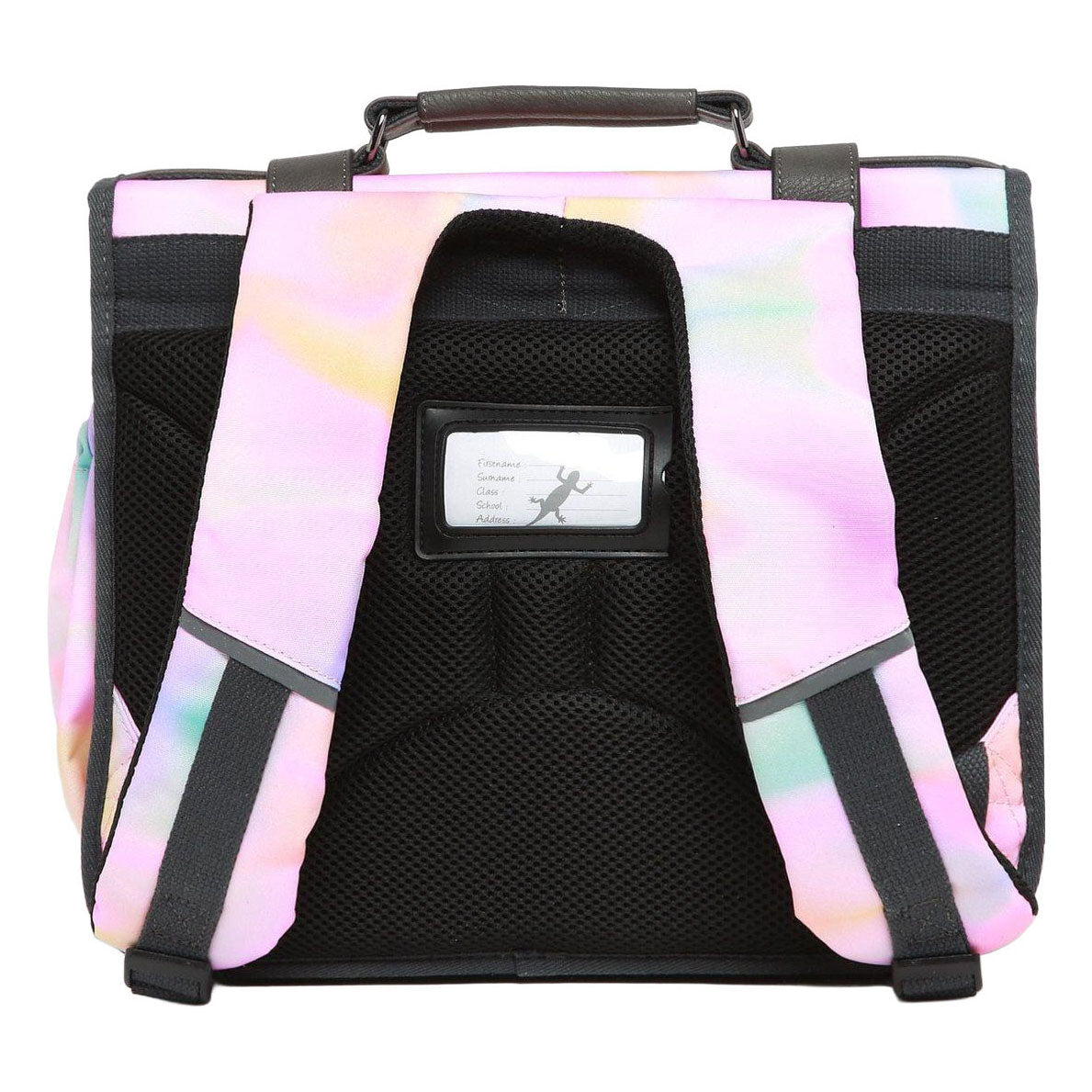 Zaino Caméléon rosa cravatta e tintura - 38 cm