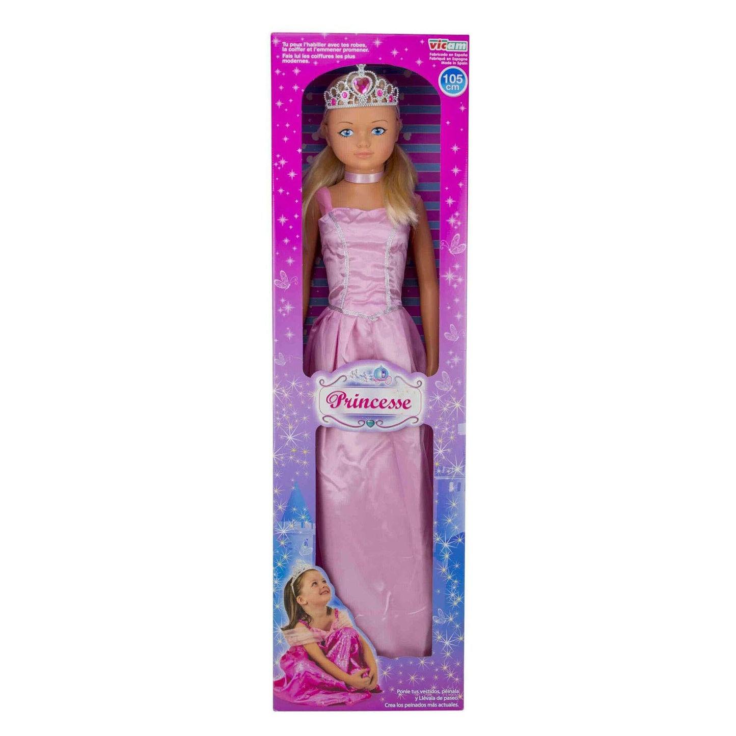 Muñeca princesa XL 105 cm