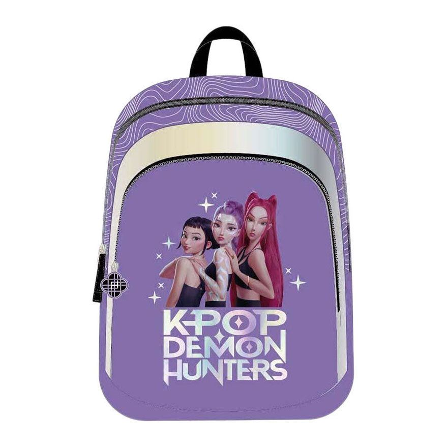 Mochila K-pop cazadores de demonios violeta