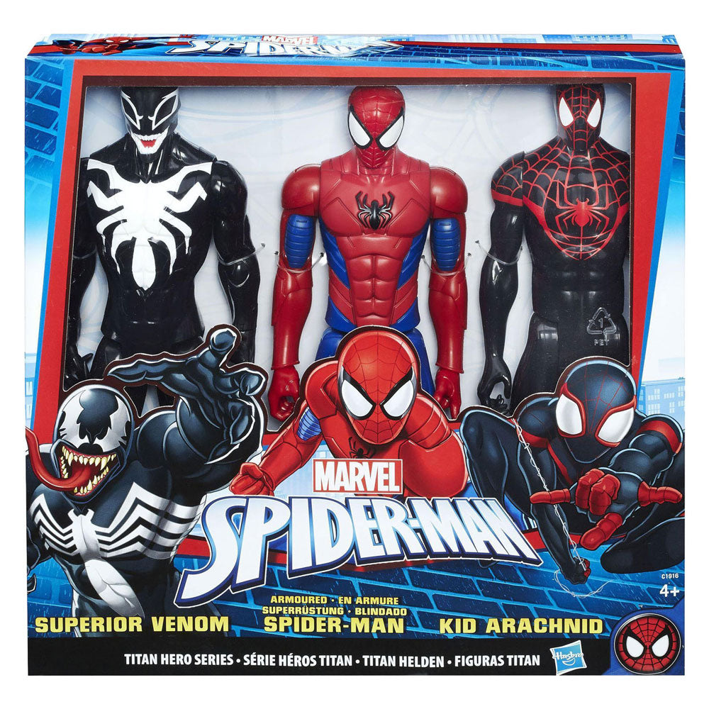Hasbro Spider Man Titan Heroes Confezione da 3 personaggi