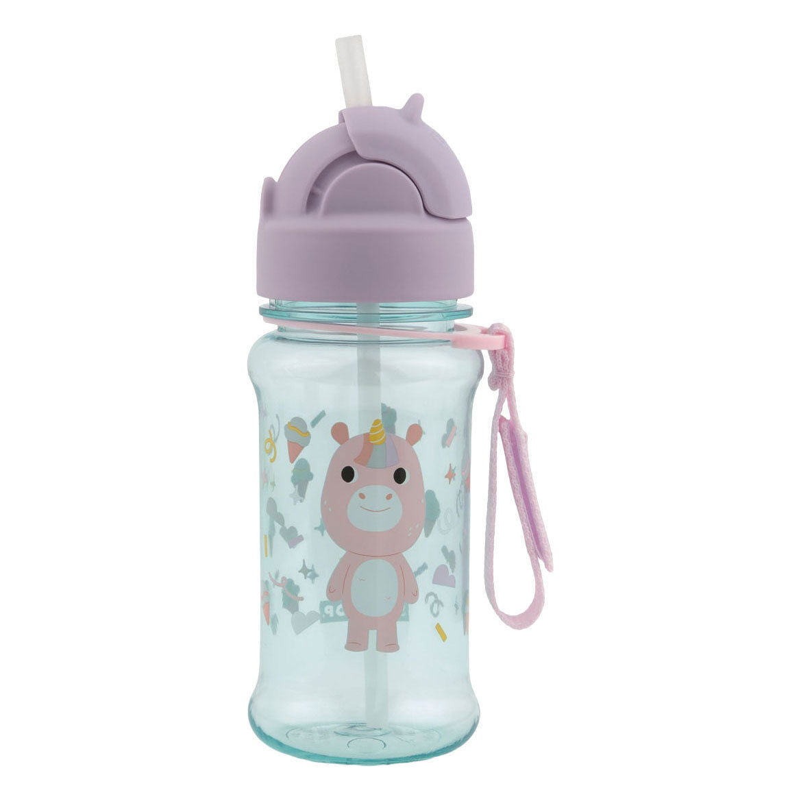Besties squad tritan botella de agua botella para beber unicornio