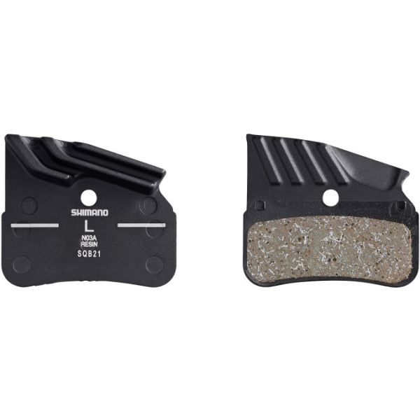 Blocco freno a disco Shimano set resina N03A con pinne di raffreddamento