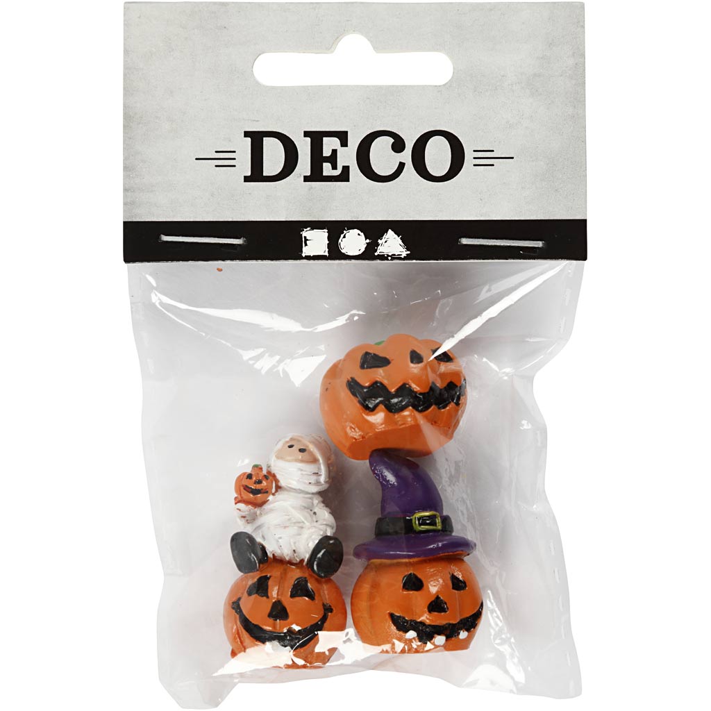 Figuras en miniatura de Creativ Company, alto: 1,5-3,5 cm, largo: 2 cm, ancho: 2 cm, 3 piezas 1 caja