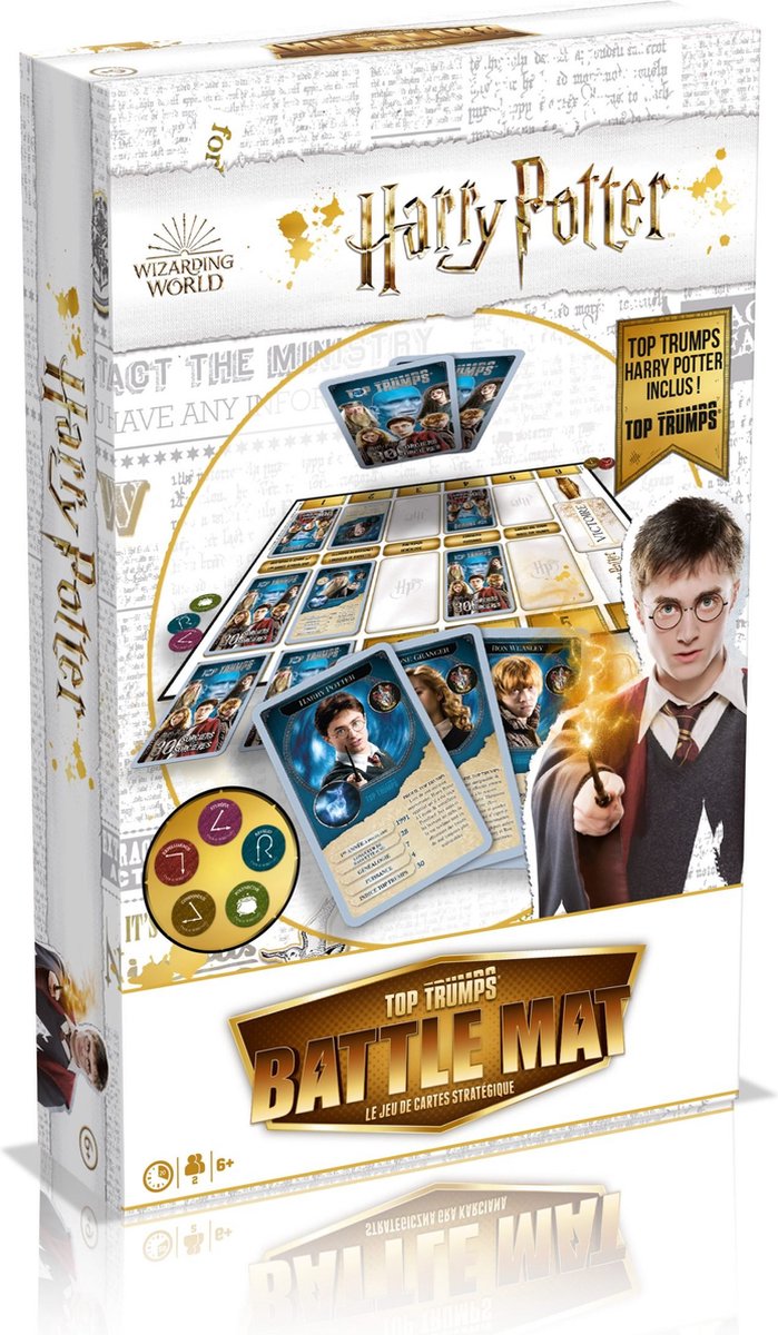 Le mosse vincenti sono le migliori briscole - gioco di carte Harry Potter Battle Mat (edizione francese)