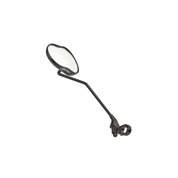 Ergotec Spiegel M-99LV con braccio lungo 121 x 78-66 mm in alluminio sabbia nera