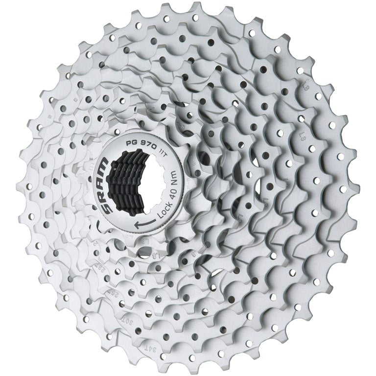 GSU PG-970 Cassette 9 Velocidad 11-34 Dientes de plata 00.0000.200.394