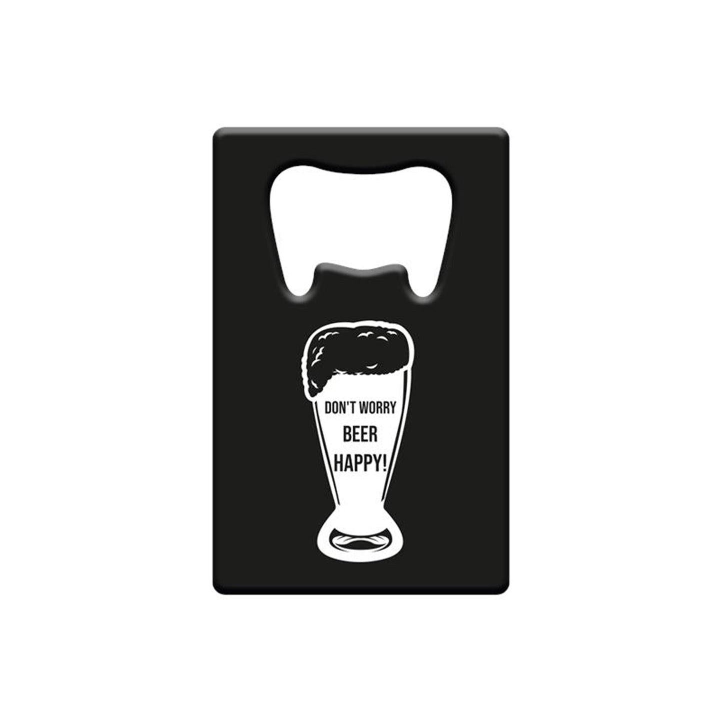 Paperdreams flesopener metaal - don't worry beer happy