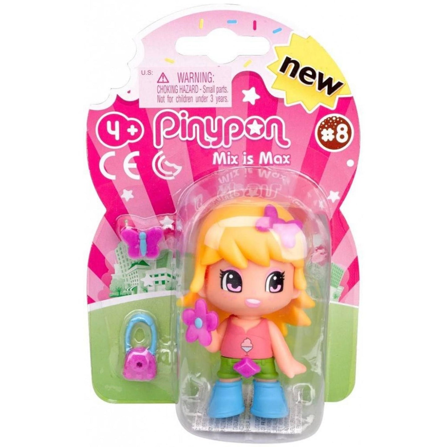 Figura jugando pinypon 7cm serie 8