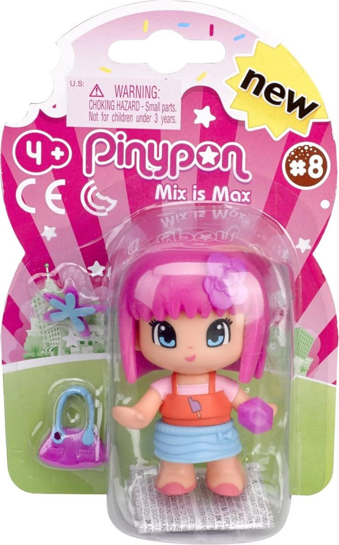 Figura jugando pinypon 7cm serie 8