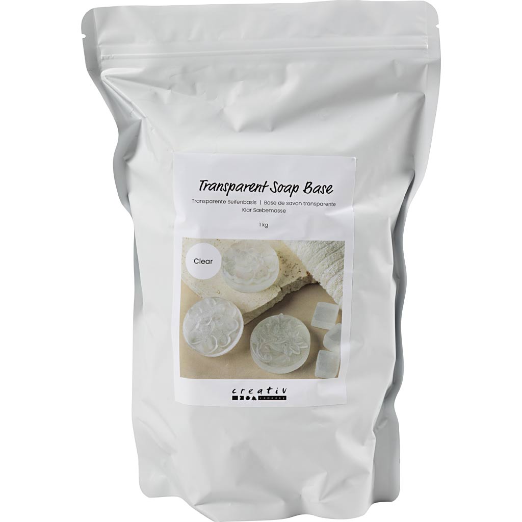 Creativ company base sapone trasparente, granulato, 1000 gr 1 scatola
