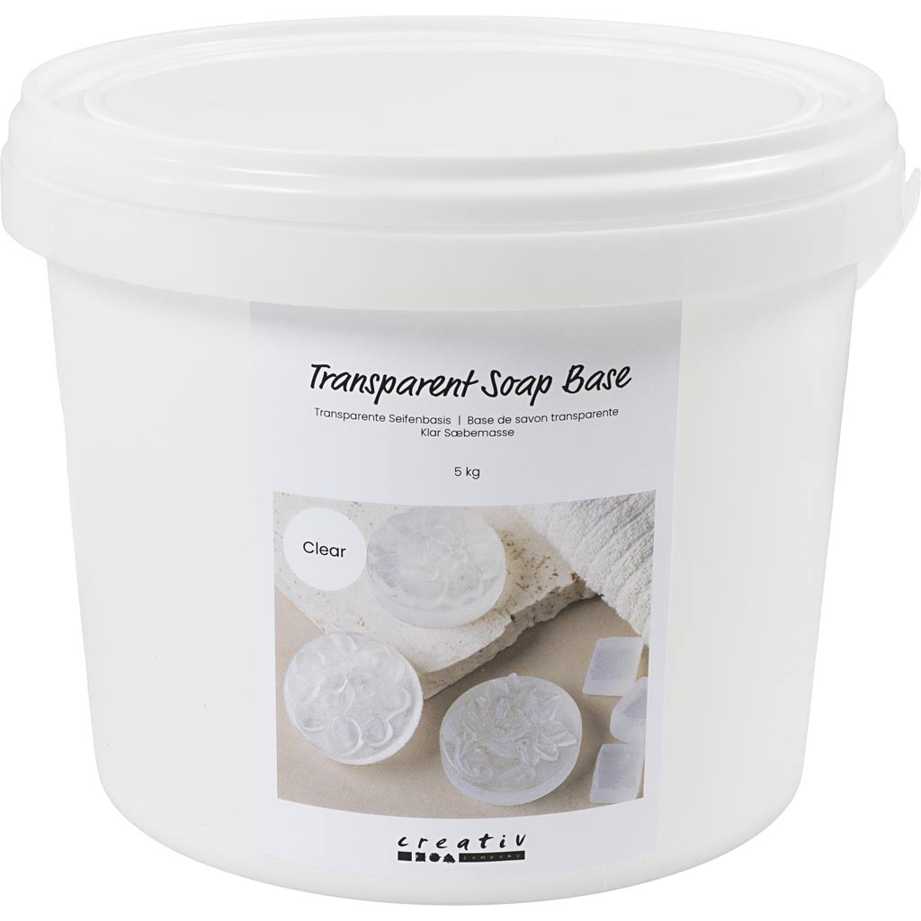 Creativ company base sapone trasparente, granulato, 5000 gr 1 scatola