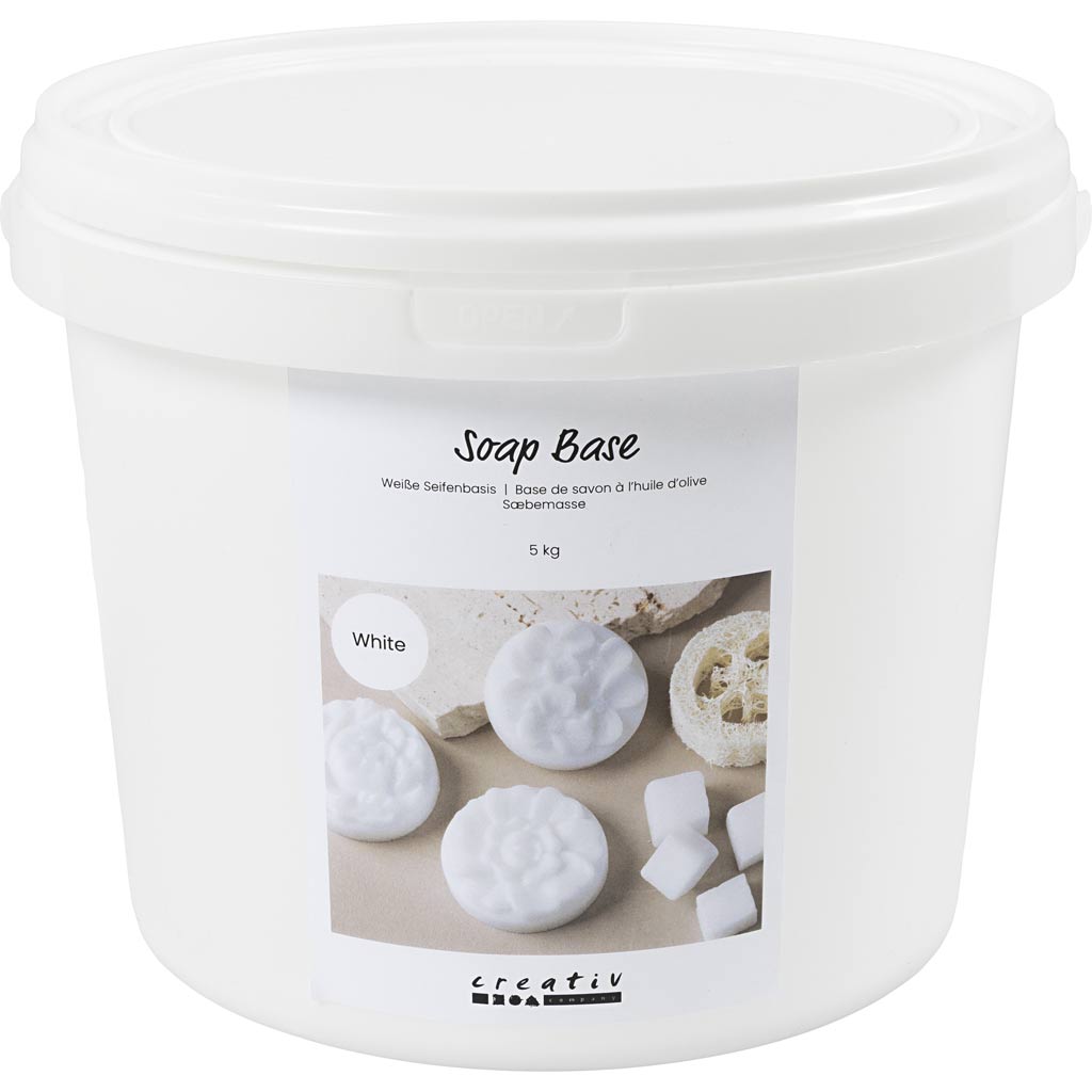 Base sapone bianco in granuli Creative Company, 5000 gr 1 scatola