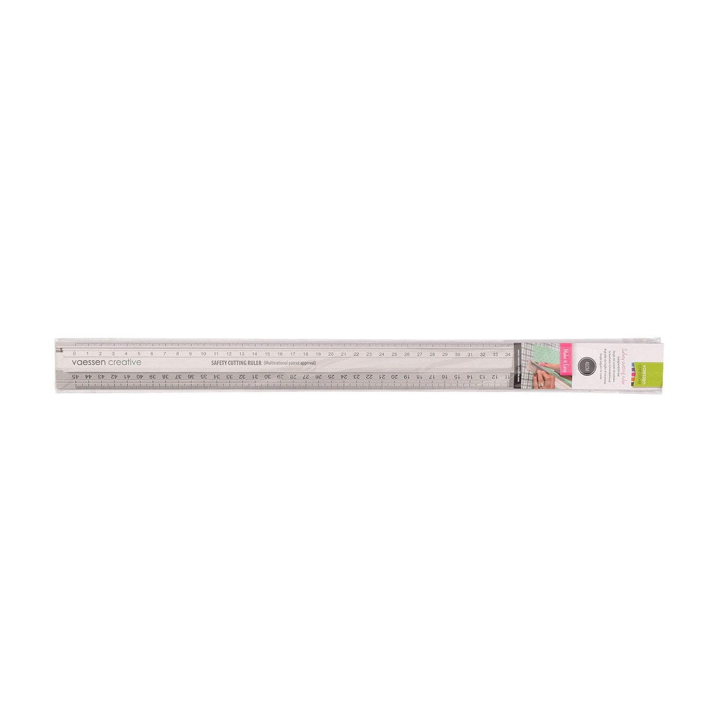 Vaessen creative • regla de seguridad de aluminio 45cm