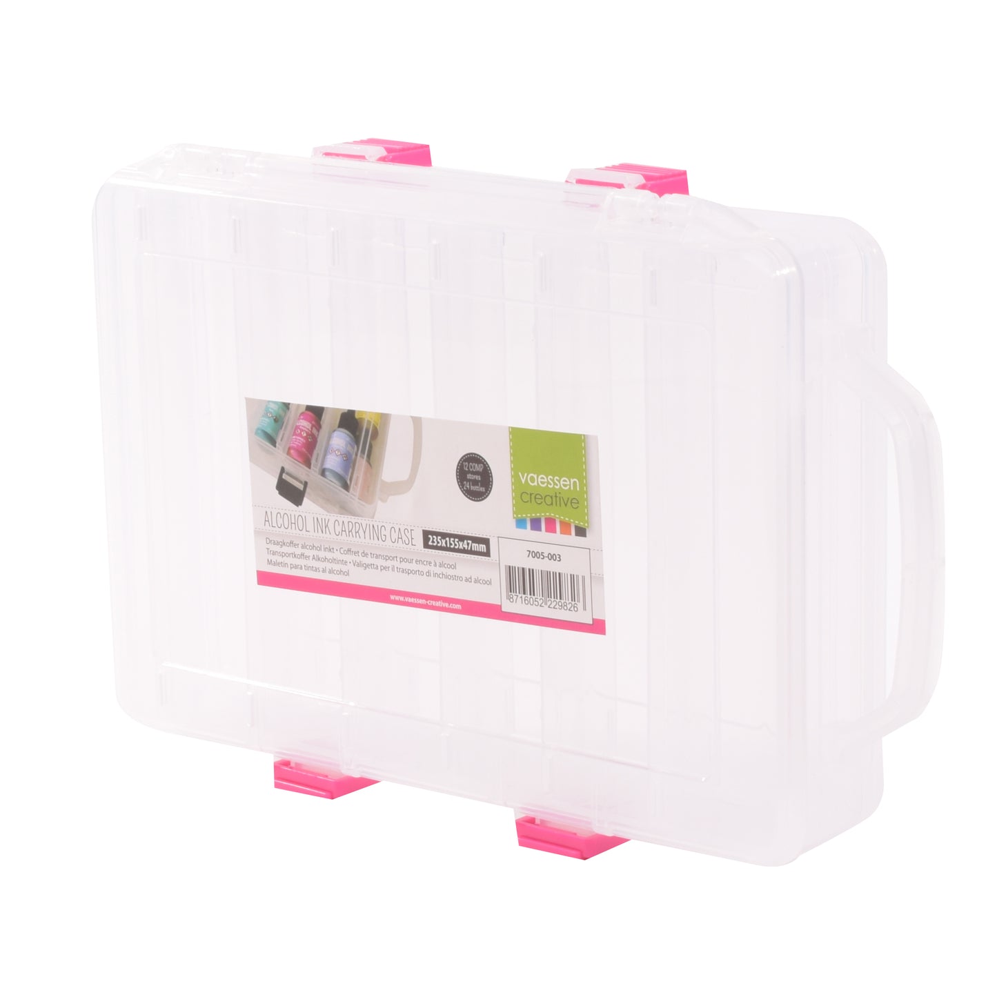 Vaessen creative • scatola per riporre inchiostro ad alcool 23,5x15,5x4,7 cm