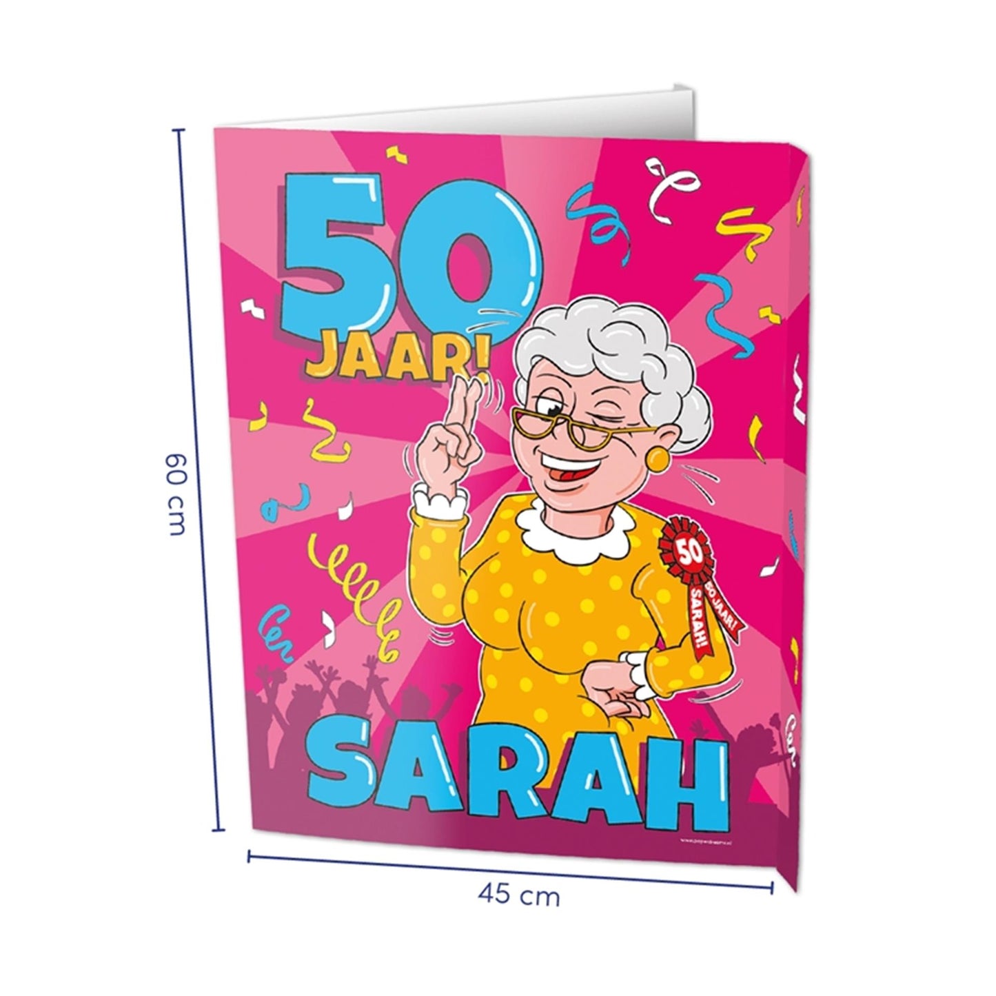 Insegne per finestre Paperdreams - Sarah 50 anni