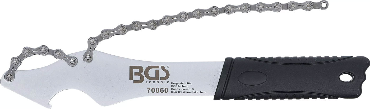Látigo de cadena bgs technic con llave de gancho