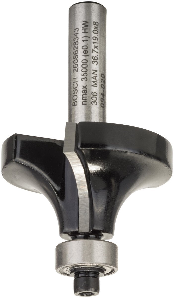 Bosch - fresas para perfiles redondeados 8 mm, r1 12 mm, l 19 mm, g 60 mm