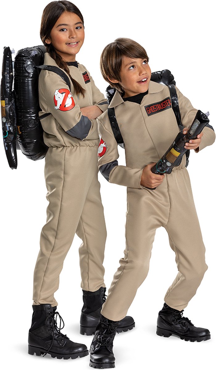 Jakks pacific - travestimento da cacciatore di fantasmi ghostbusters per bambini - 98 110 (3-4 anni)