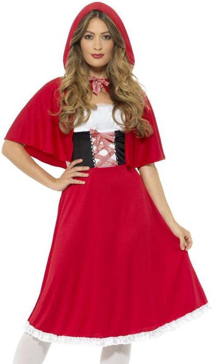 Vestido Smiffys Caperucita Roja con capa para mujer - talla xs