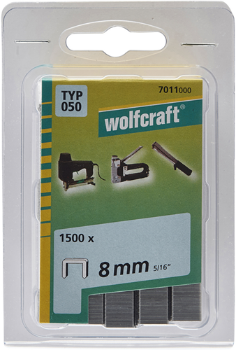 Cucitura a colonna larga Wolfcraft | digitare 050 | 8 mm | 1500 pezzi - 7011000