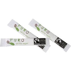Azúcar en palitos puro comercio justo blanco 5 gr