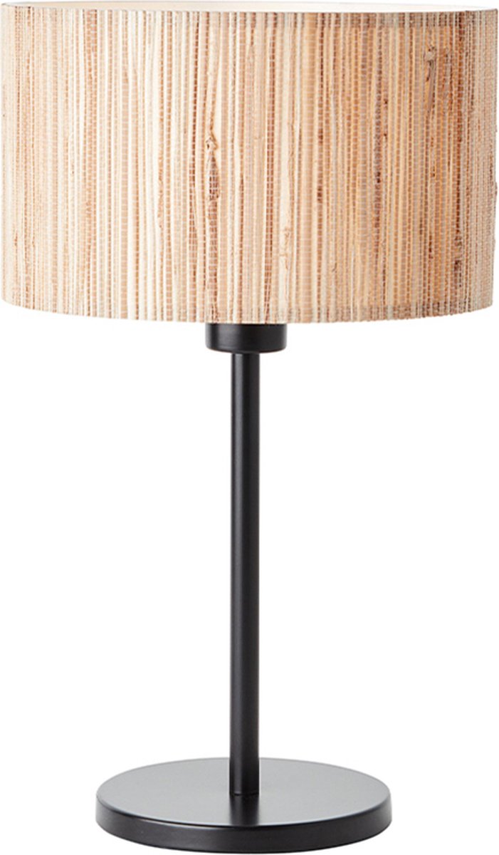 Brilliant wimea - tafellamp - e27 max 1x42w - zwart nature