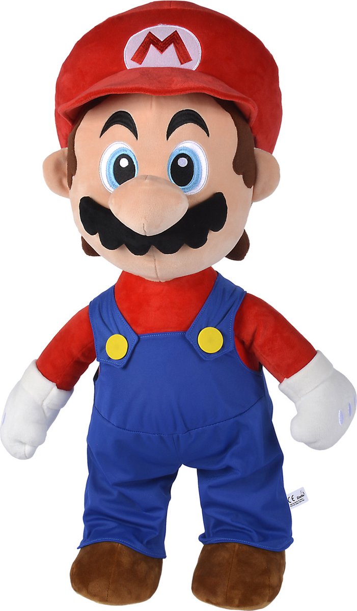 Simba Super Mario - Mario Peluche, Gigante - 70 cm - Peluche