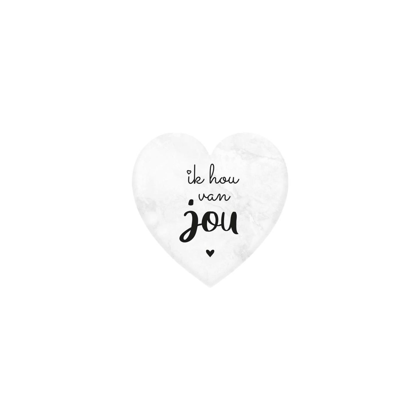 Corazón de mármol de Paperdreams - te amo