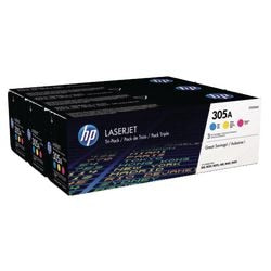 Tonercartridge hp cf370am 305a cyaan magenta geel