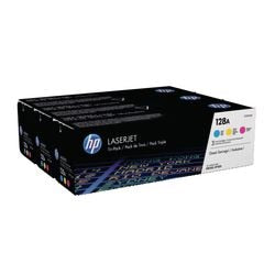 Cartuccia toner hp ce371am n. 128a ciano magenta giallo confezione da 3