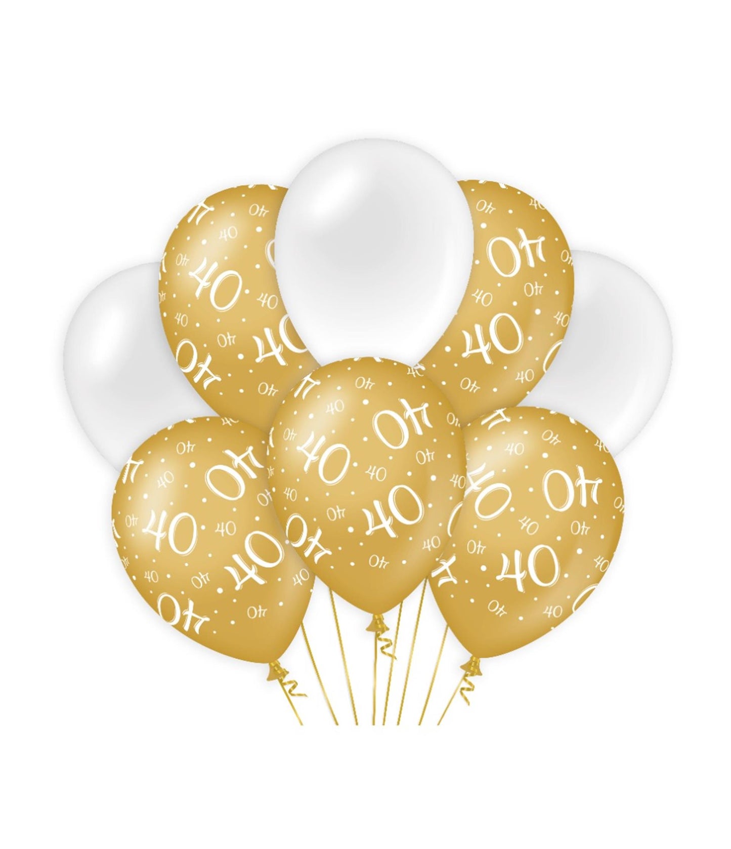 Palloncini decorativi Paperdreams oro bianco - 40
