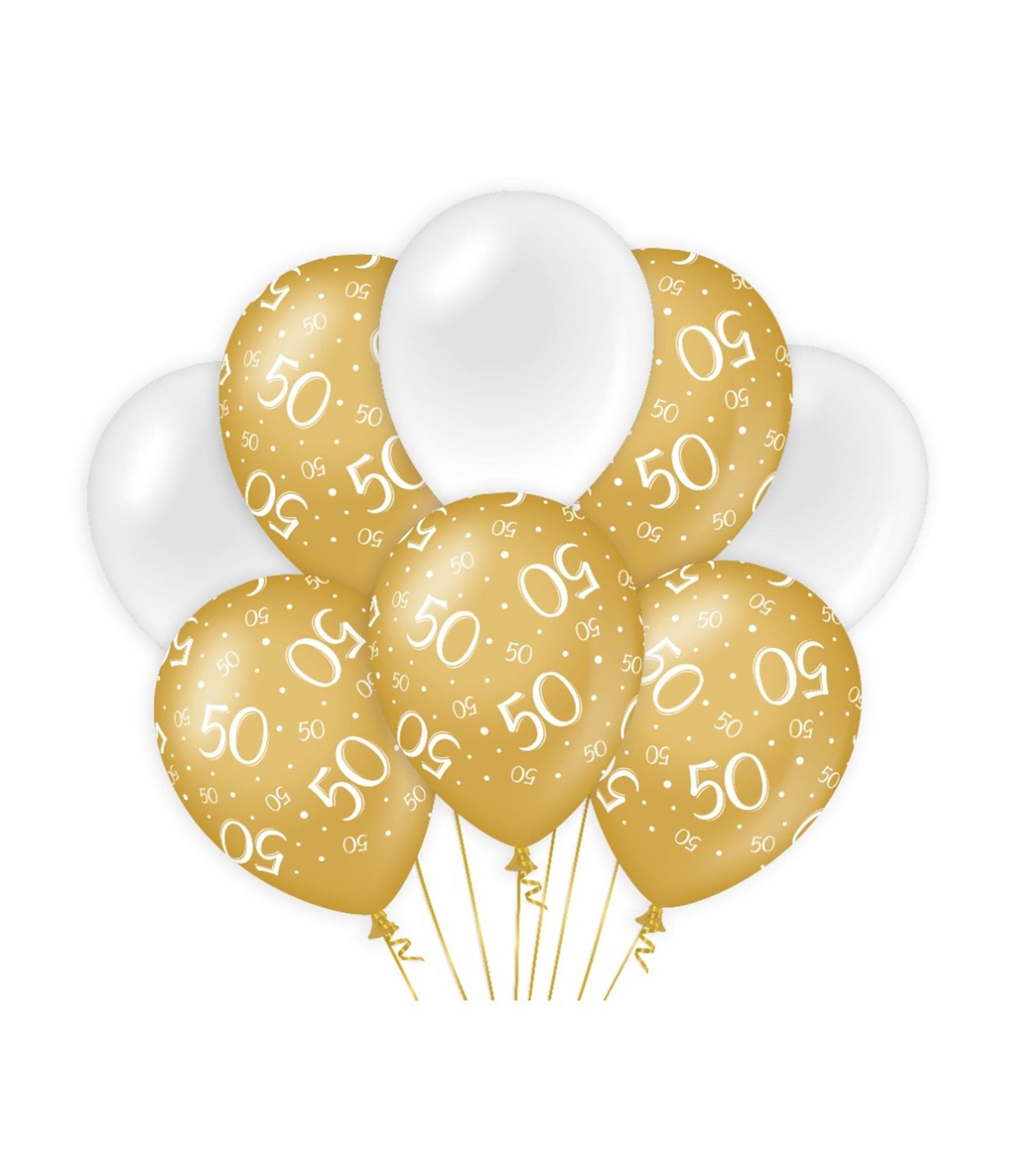 Palloncini decorativi Paperdreams oro bianco - 50