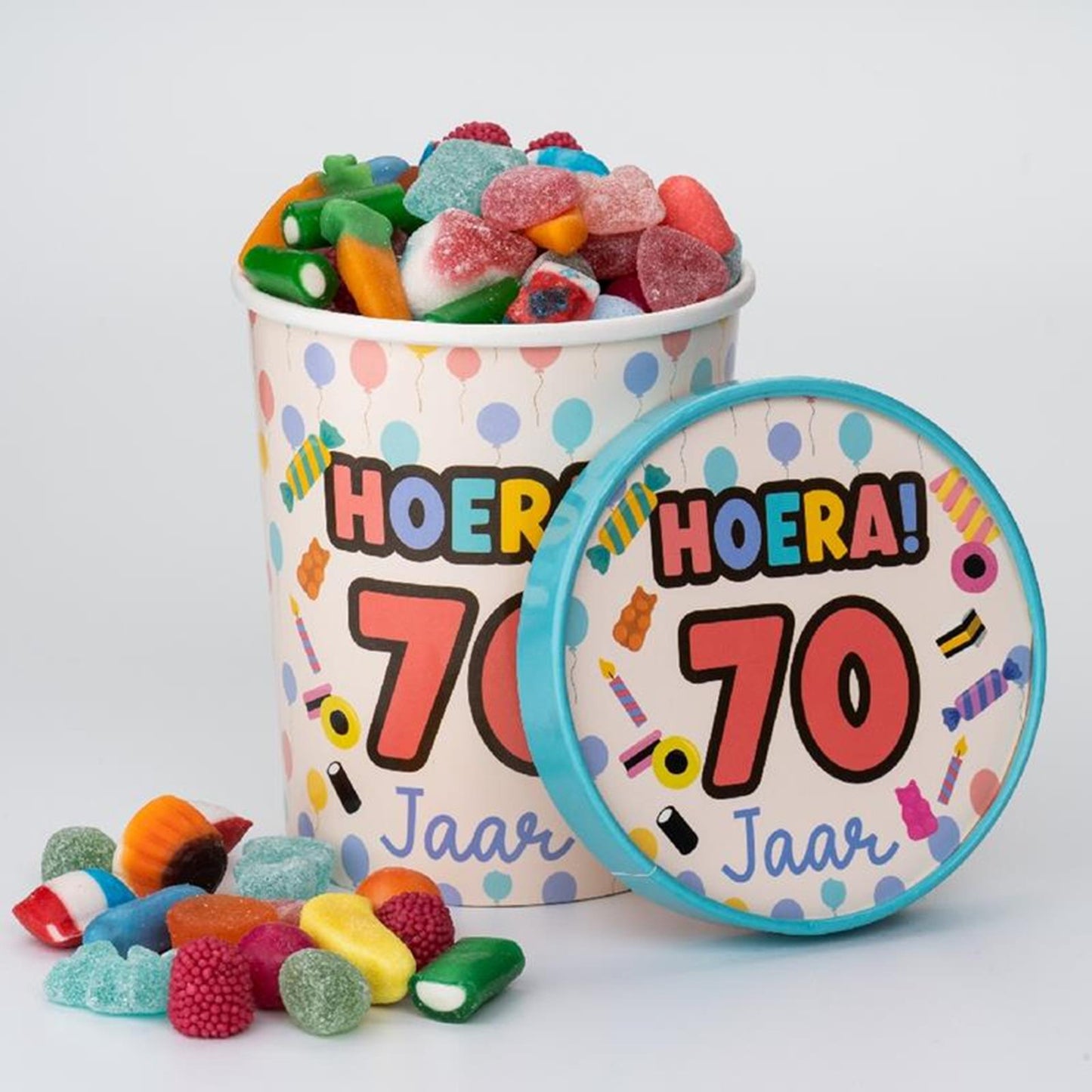 Bicchiere porta caramelle Paperdreams ø12x14cm - 70 anni