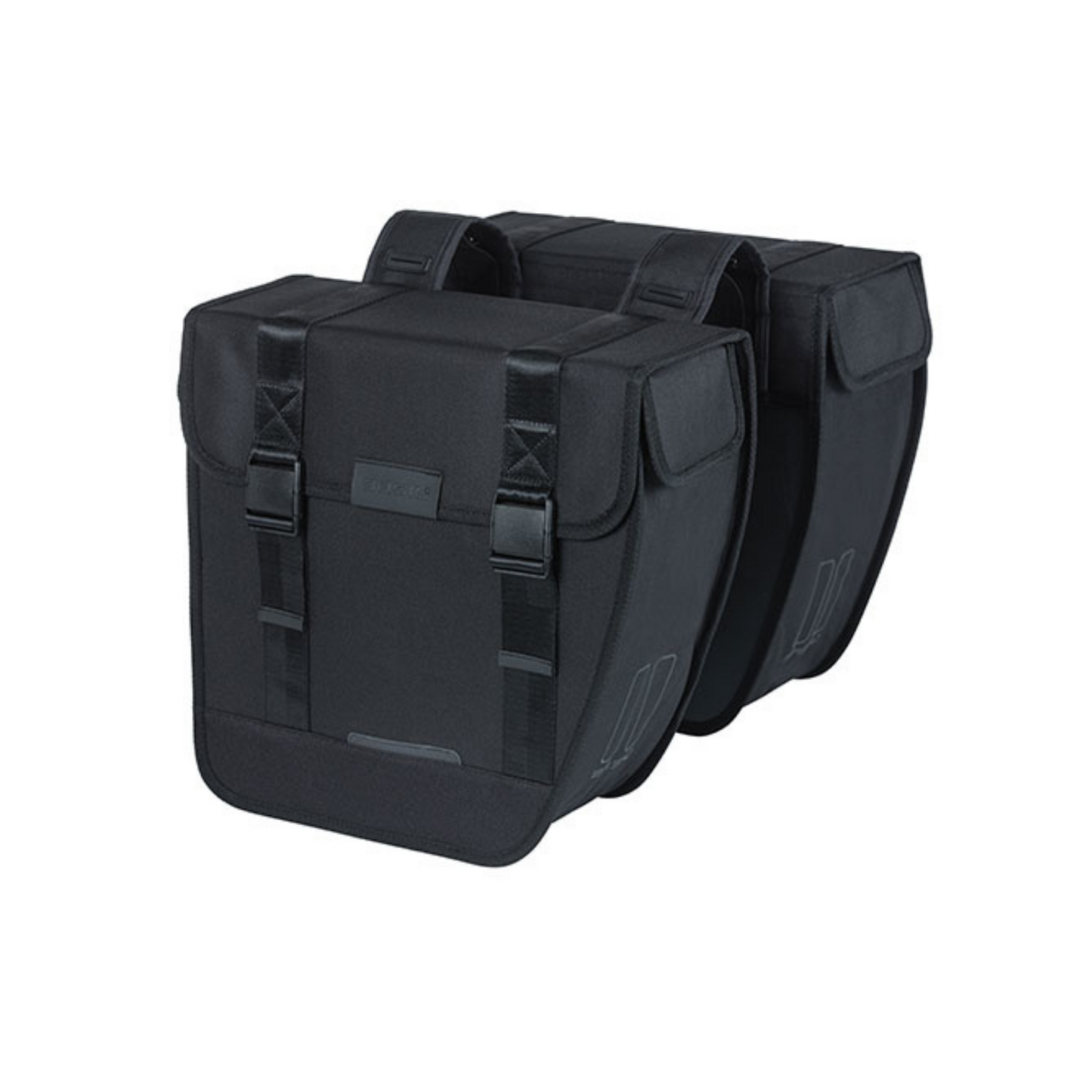 Boba de bicicleta doble Basil Tour - Repelente de agua - 28L - Negro