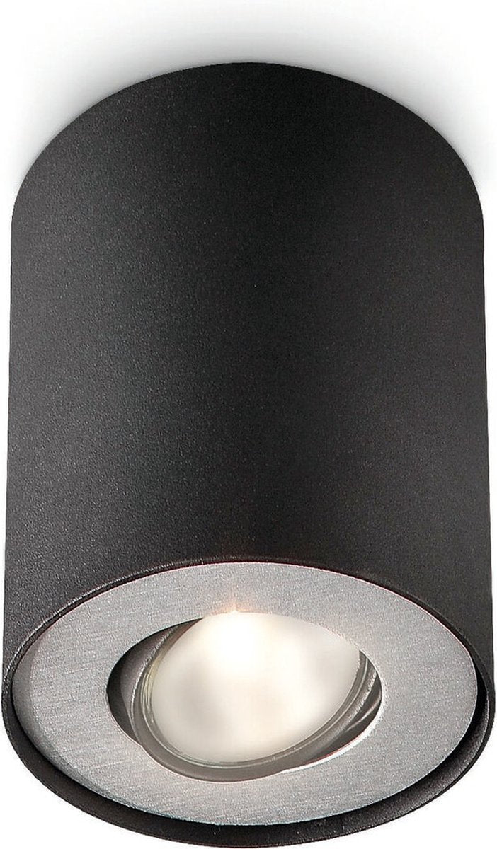 Philips Foco de superficie LED Philips Pillar - 1 luz - negro