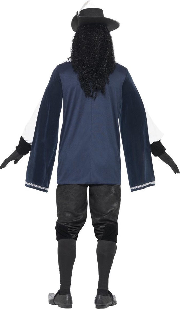 Disfraz de mosquetero azul Vegaoo para hombre - disfraz - talla grande