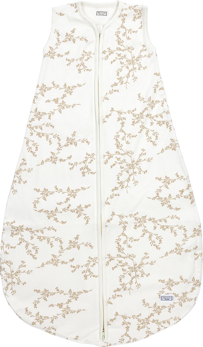 Meyco baby branches baby zomerslaapzak rond - sand - 98cm - 0.5 tog
