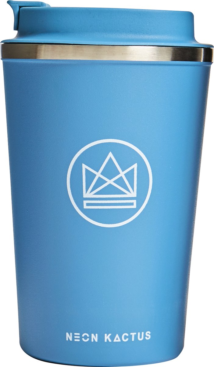 Tazza da caffè thermos Neon Kactus by Boxxxie 355 ml - blu