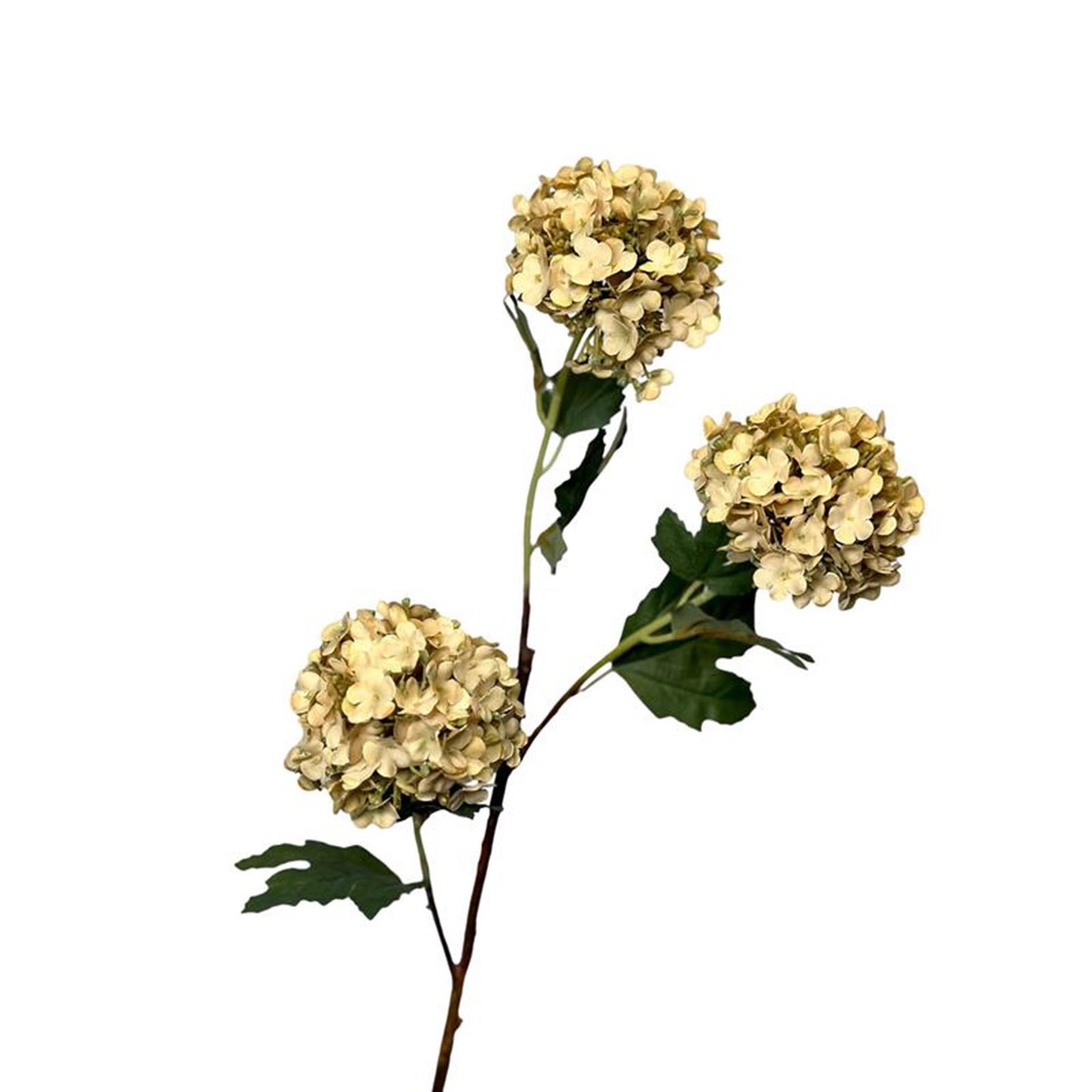 Colección Roberts flor artificial bola de nieve 90cm crema