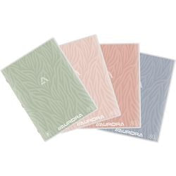 Cuaderno de ejercicios aurora pt18l a4 80g m2 rayado margen rojo surtido