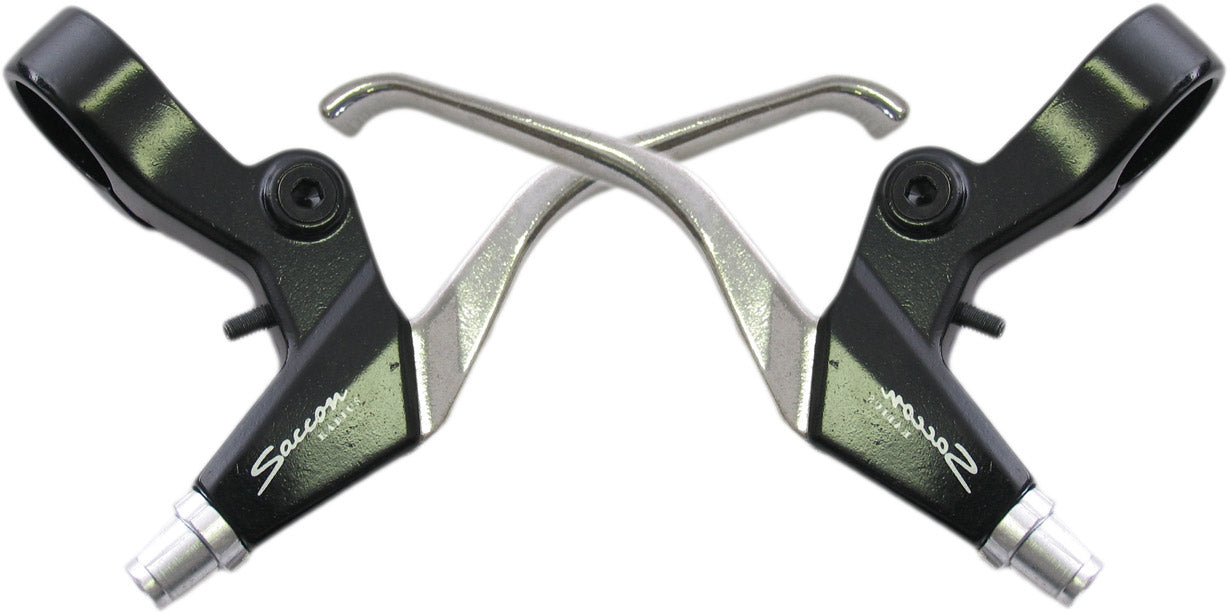SECCON SET MANUSI GUIDA SACCON ZWART ALU V-BRAKE L321A5L3POC