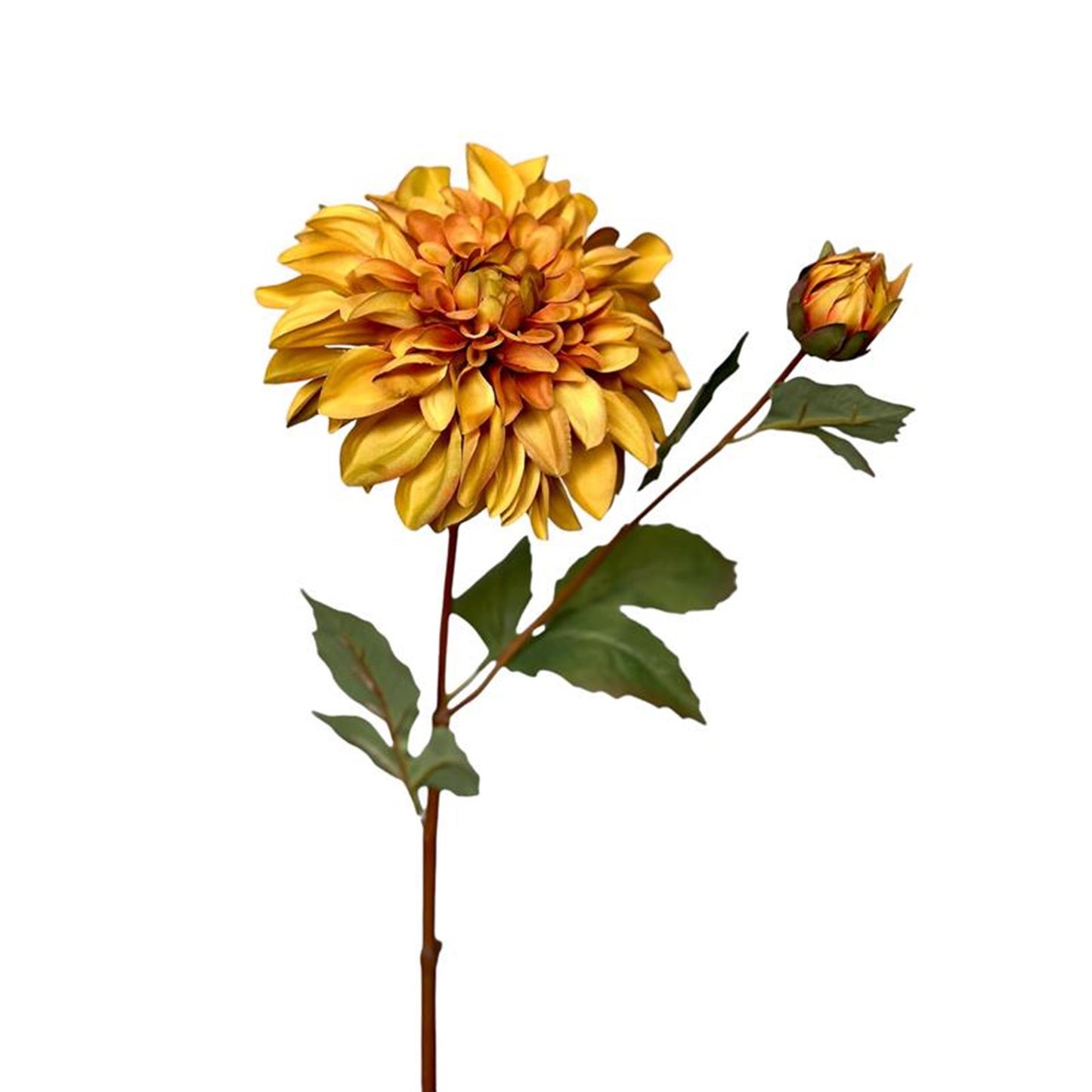 Collezione Roberts fiore artificiale dalia 80 cm giallo ocra