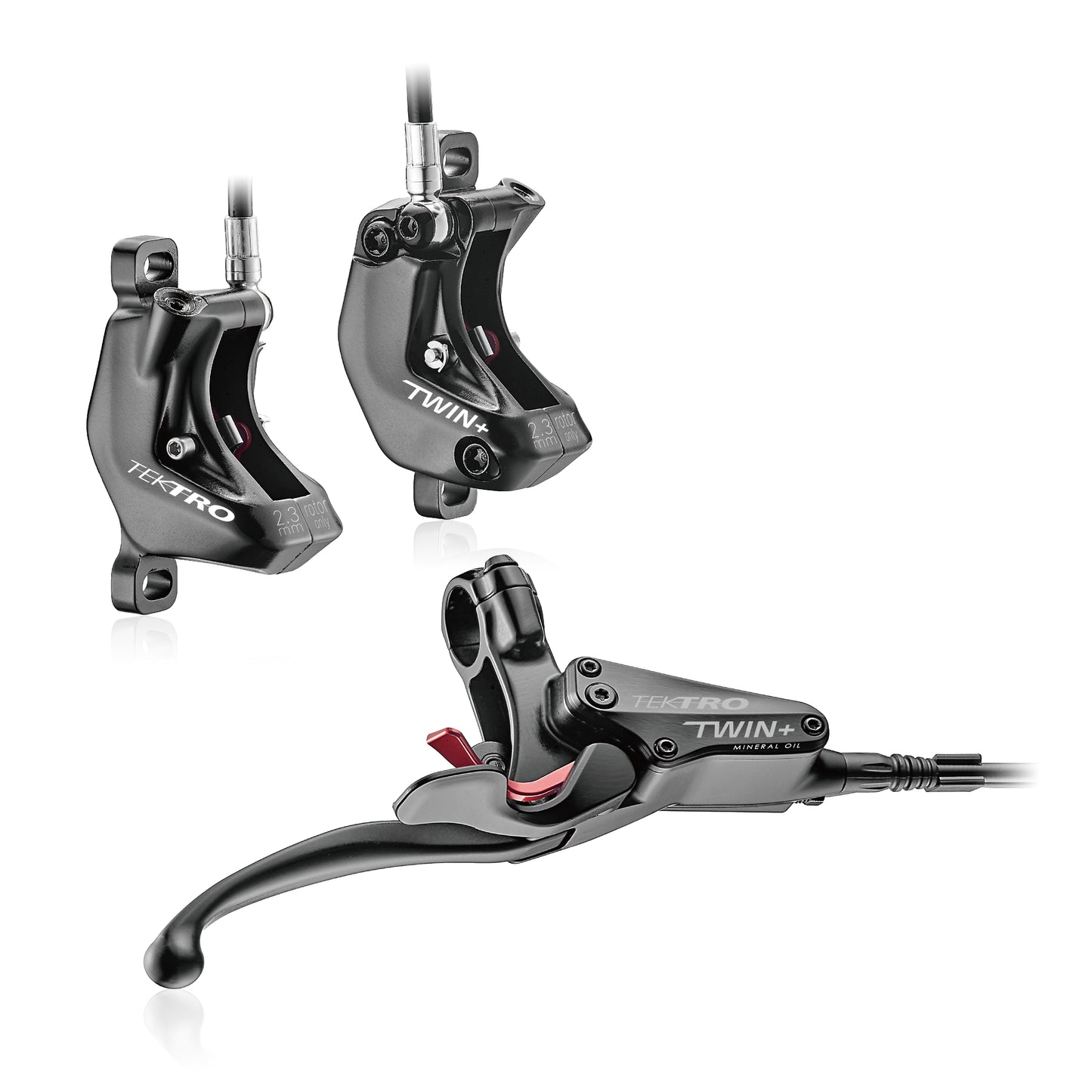 Tektro HD-E745 E-Cargo Aigura Freno idraulico sinistro con splitter