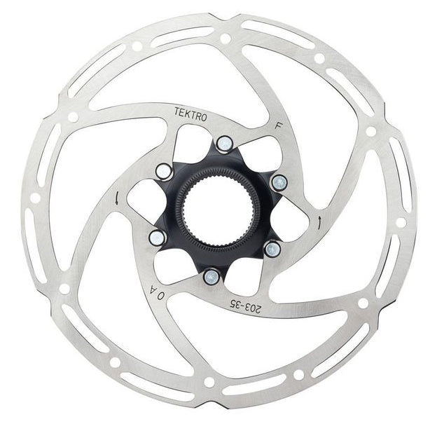 TEKTRO BRAKE DEST TR203-35 Ø203mm Centerlock Silver (imballaggio del workshop)
