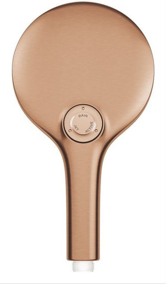 Grohe ducha de lluvia smartactive 130 teleducha - 13 cm - 3 tipos de chorro - cálido atardecer cepillado - 26574dl0