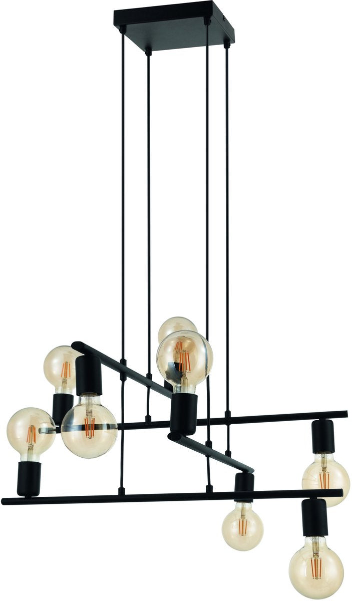 Eglo mezzana - hanglamp - e27 - 65 cm - zwart