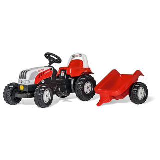Rolly Toys Tractor Stair Rollykid Steyr 6165 CVT Junior Red White