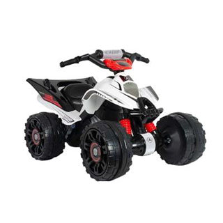 Injusa Mercedes Benz El vehículo de batería Quad 12V Blanco Blanco